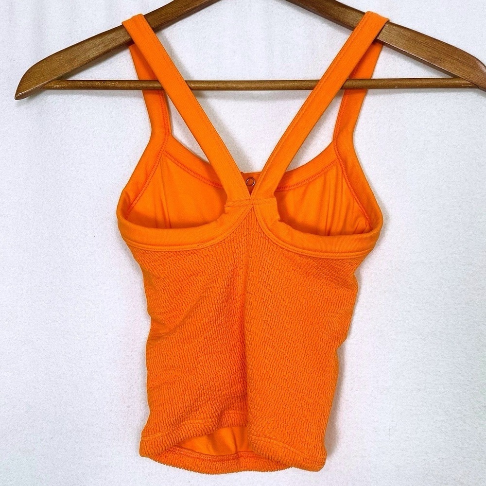 NWT Free People Movement XS Tank Top Henley Crop Ribbed Coastal Boho Chic Sporty - Picture 4 of 6